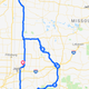Our route from KC to the cruise and back. Beautiful area!